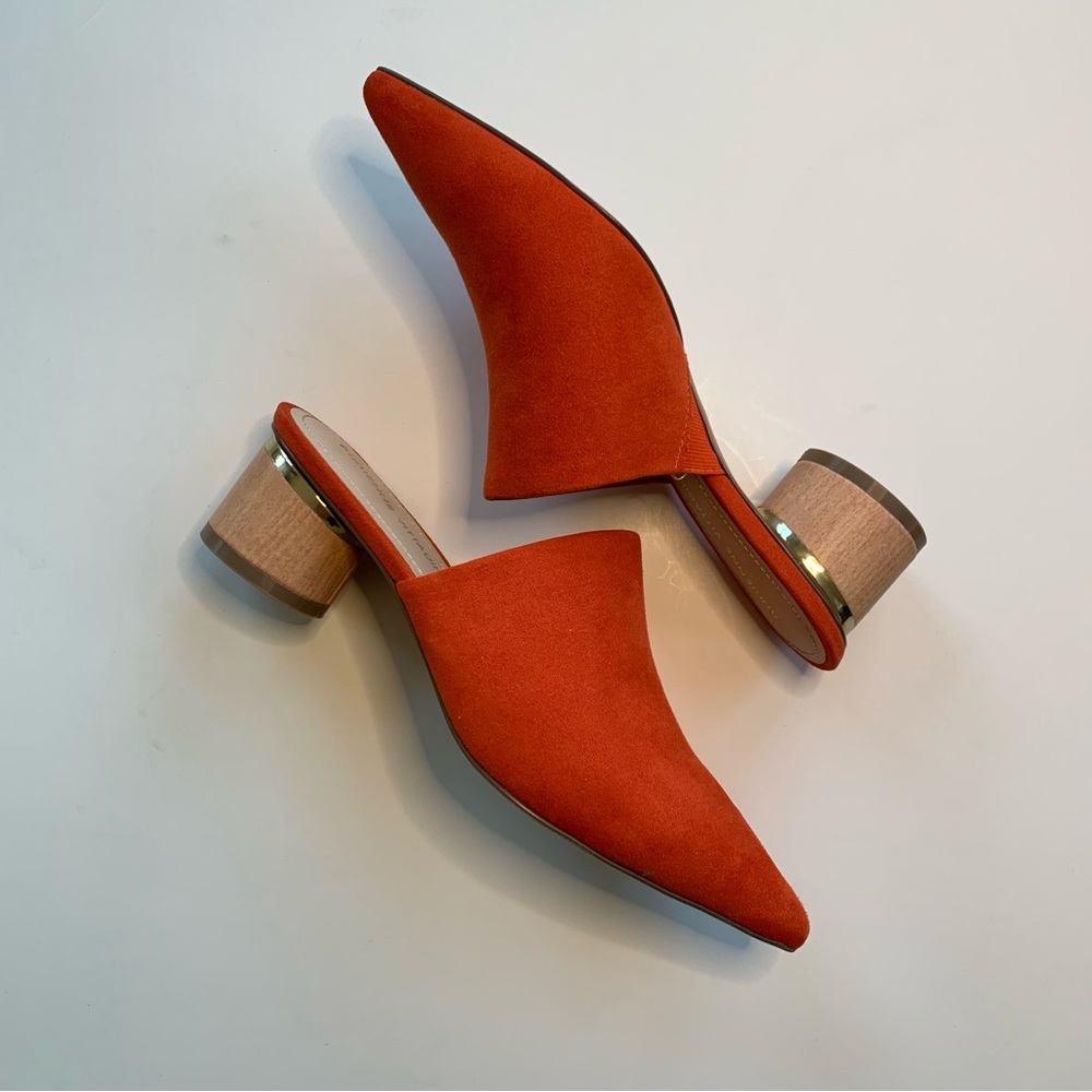 Orange mules! 7m NWOB